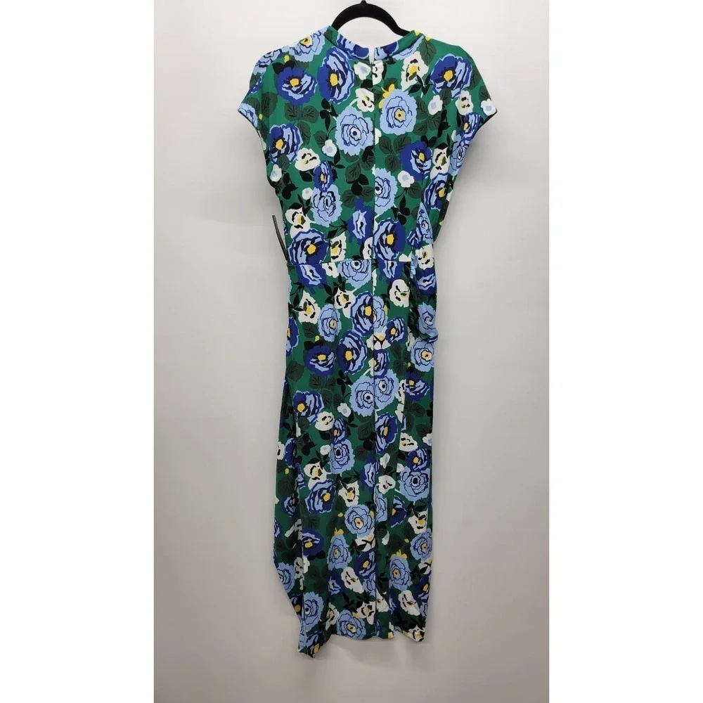 Donna Morgan Floral Short Sleeve O-Ring Maxi Dress - Picture 2 of 8